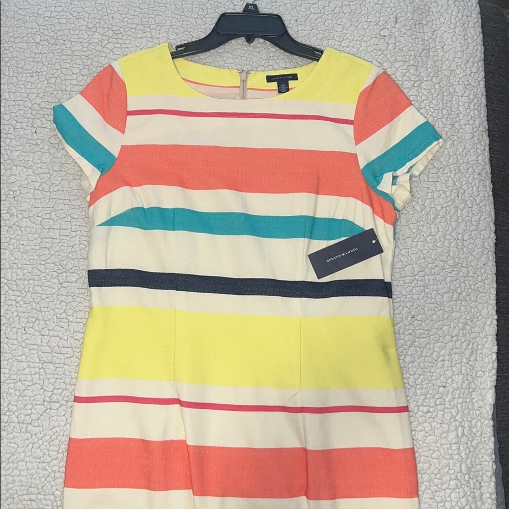 Tommy Hilfiger Colorful Striped Mini Dress